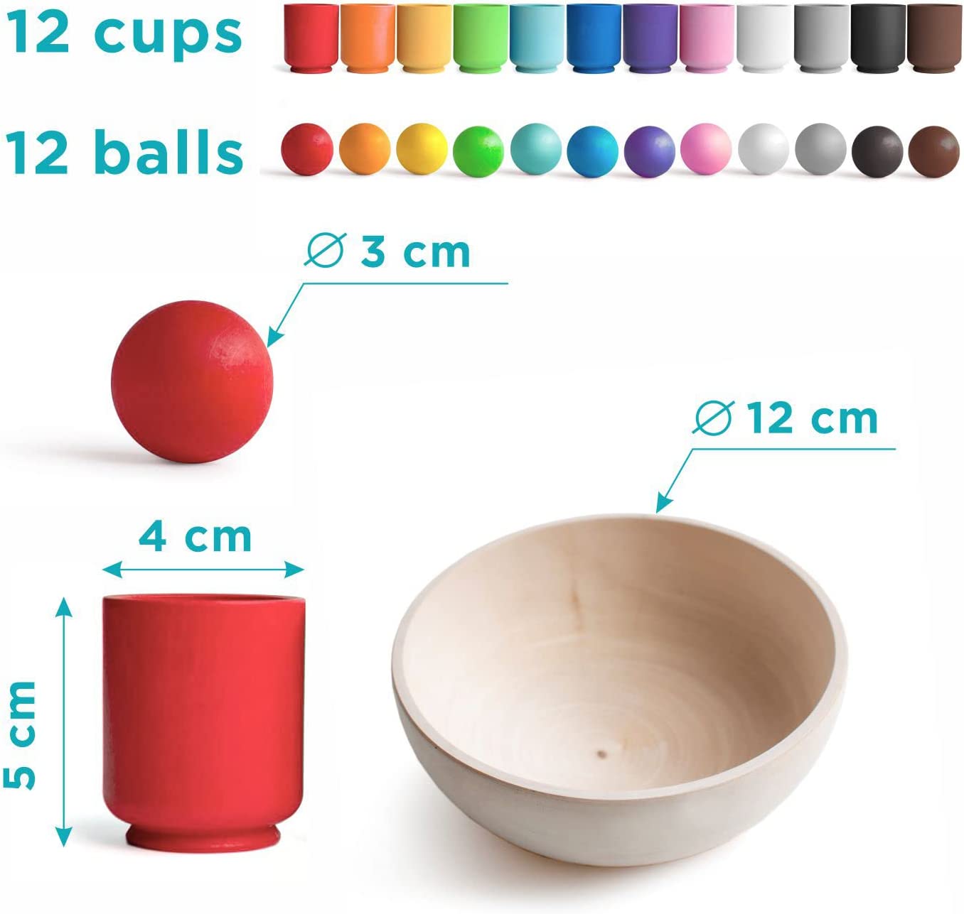 Woods™ - Match de kleuren - Sorteerspel