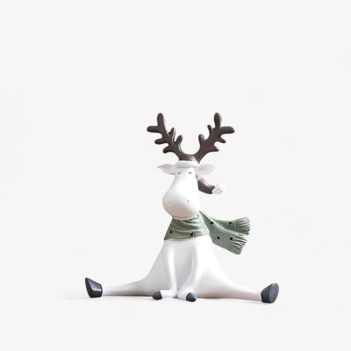 Elegante Witte Hert Decoratie