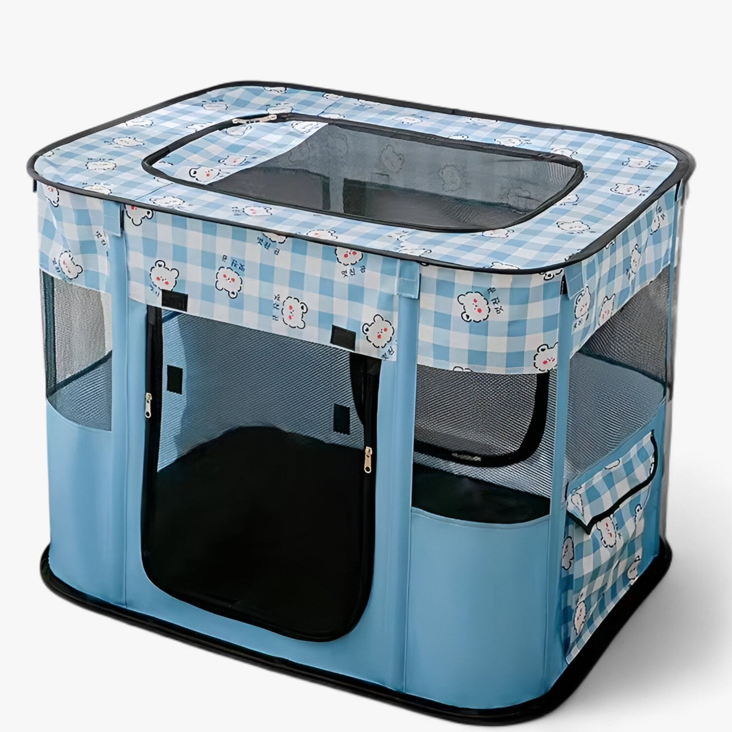 Caro Crate - Draagbare Opvouwbare Dierenbox - Geel