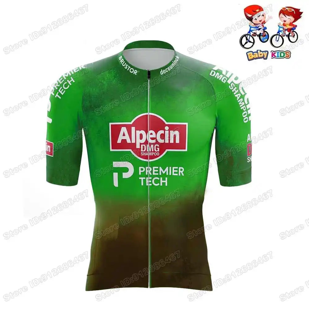 Wielerset Kinderen – Ademend fietsshirt met broek voor sportieve ritten