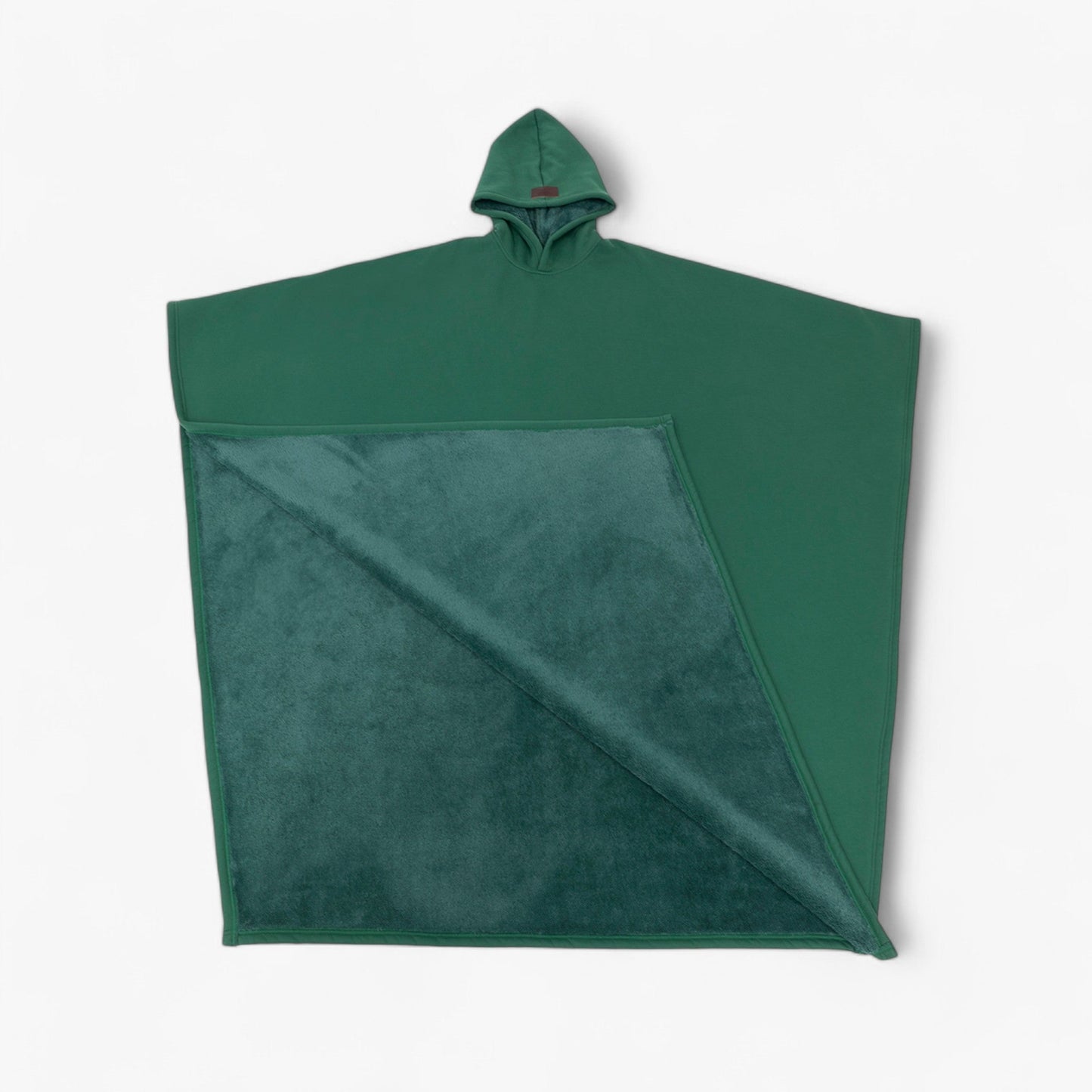 Cap Unisex Rozenkwarts - Fleece Poncho met Capuchon - Ultiem Comfort en Stijl