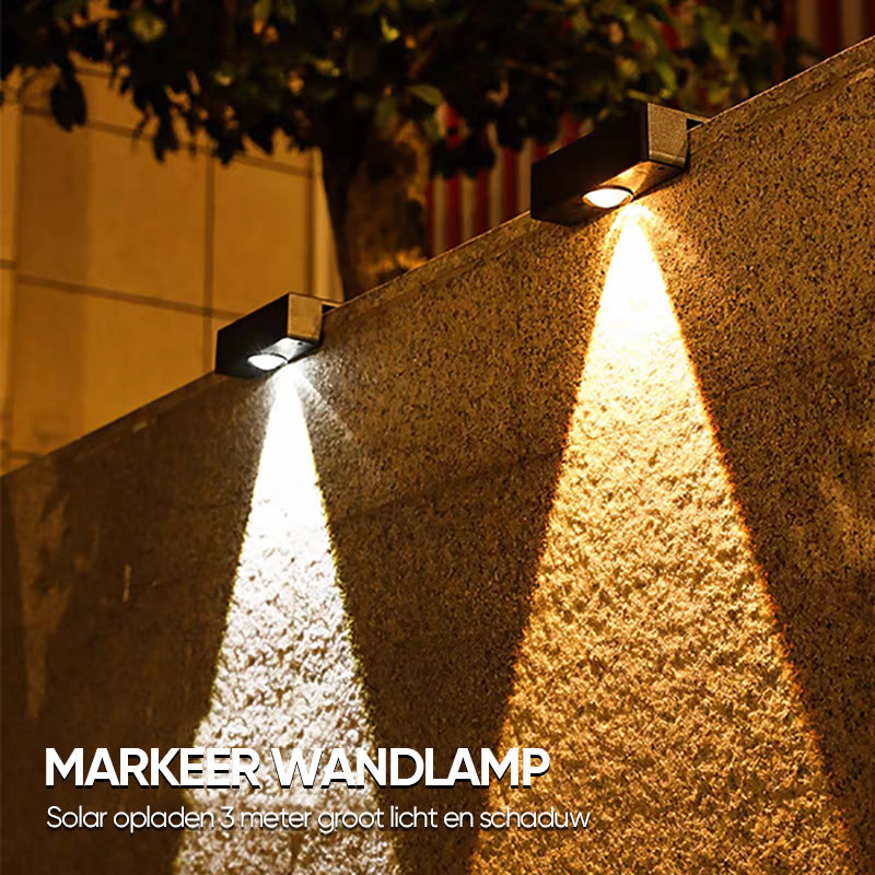 Super heldere zonne-wandlamp