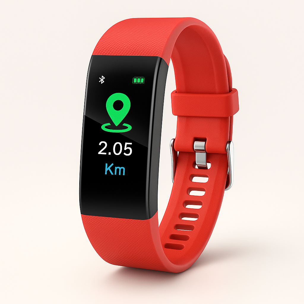VitaalHorloge - Senior Smartwatch – Eenvoudige Gezondheids- en Activiteitstracker met LED-scherm