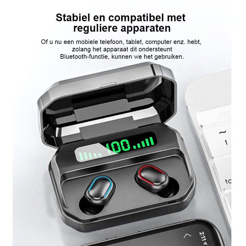 Bluetooth-headset met vierkant gat