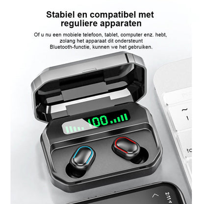 Bluetooth-headset met vierkant gat