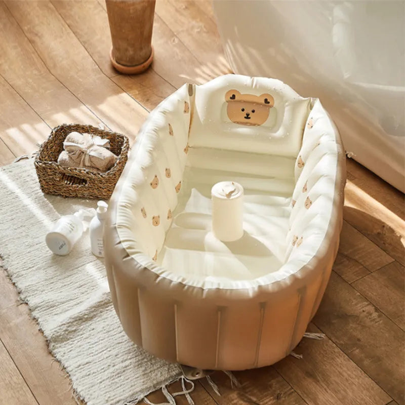 BubbleNest Opblaasbaar Babybadje – Lichtgewicht BPA-vrij bad voor reizen & klein wonen