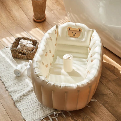 BubbleNest Opblaasbaar Babybadje – Lichtgewicht BPA-vrij bad voor reizen & klein wonen