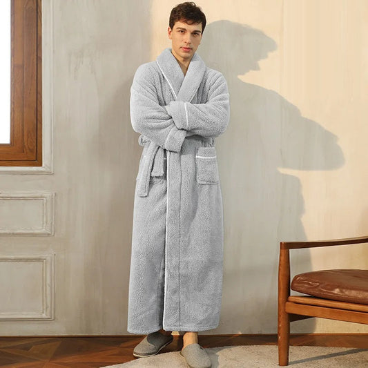 Sammy Jackson™ WinterWrap Badjas | Pluizige badjas met omslagkraag