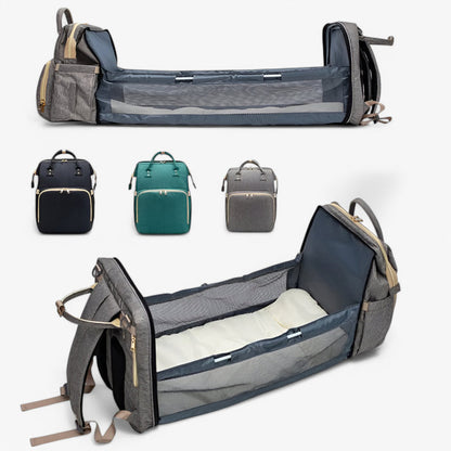 2-in-1 Luiertas met Uitklapbaar Verschoonbedje – Ruime Baby Organizer voor Onderweg