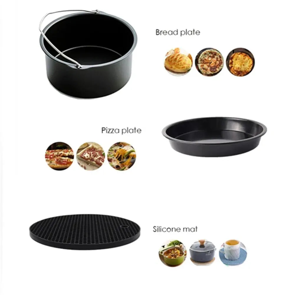 Airfryer Accessoire Set 10-Delig - Veelzijdig Handig Bakken - Siliconen