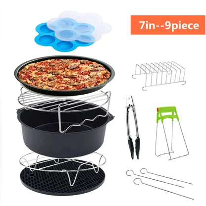 Airfryer Accessoire Set 10-Delig - Veelzijdig Handig Bakken - Siliconen
