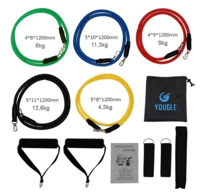 FlexBand Complete - Weerstandsband Set – Compleet Thuis Fitness Set voor Kracht en Conditie