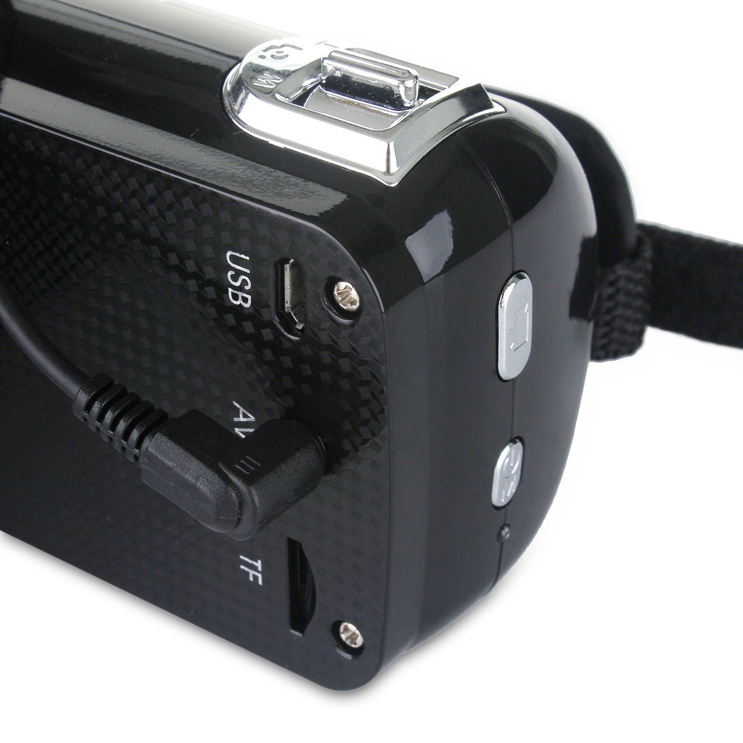 Vintage Camcorder Zwart - 24 MP, Microfoonlens voor Kristalheldere Video's