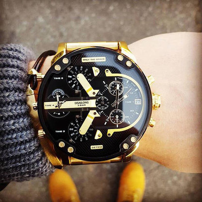 Roestvrijstalen chronograaf quartz horloge
