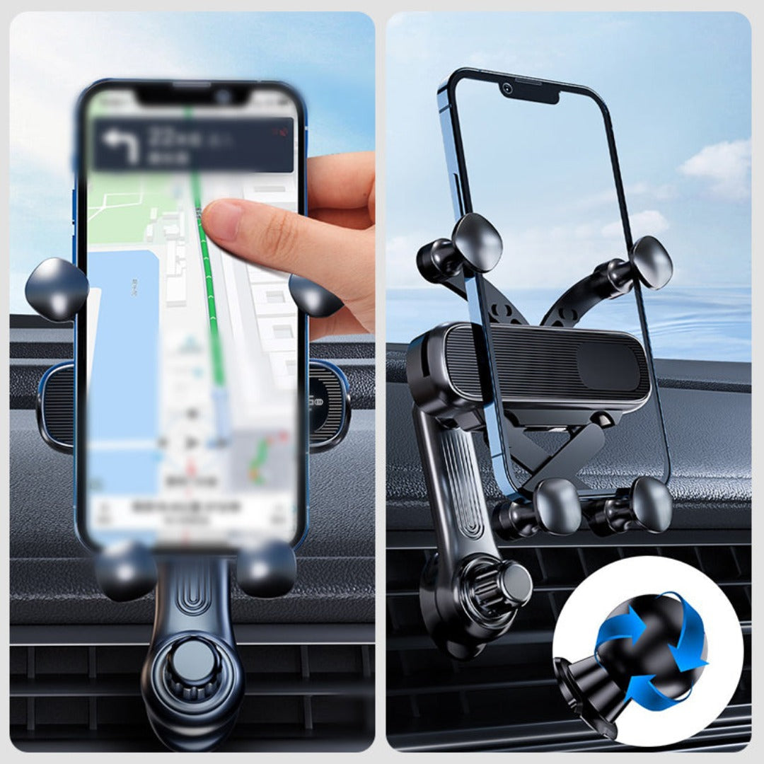 PhoneMount - Telefoonhouder voor in de Auto - Zwart