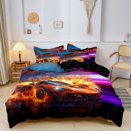 CoolCovers - Dekbedovertrek Supercar Raceauto - Kind