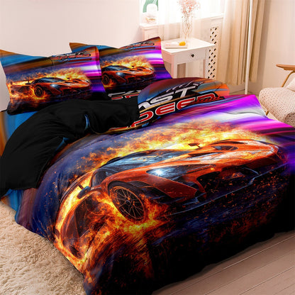 CoolCovers - Dekbedovertrek Supercar Raceauto - Kind