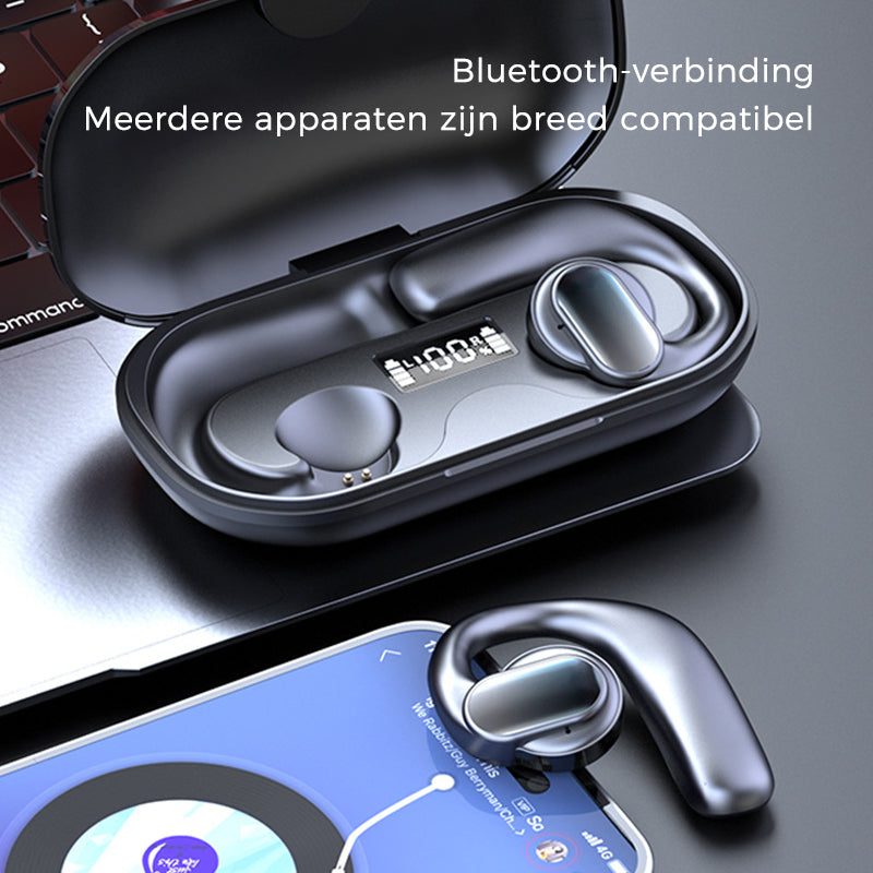 TWS draadloze digitale Bluetooth-oordopjes met beengeleiding