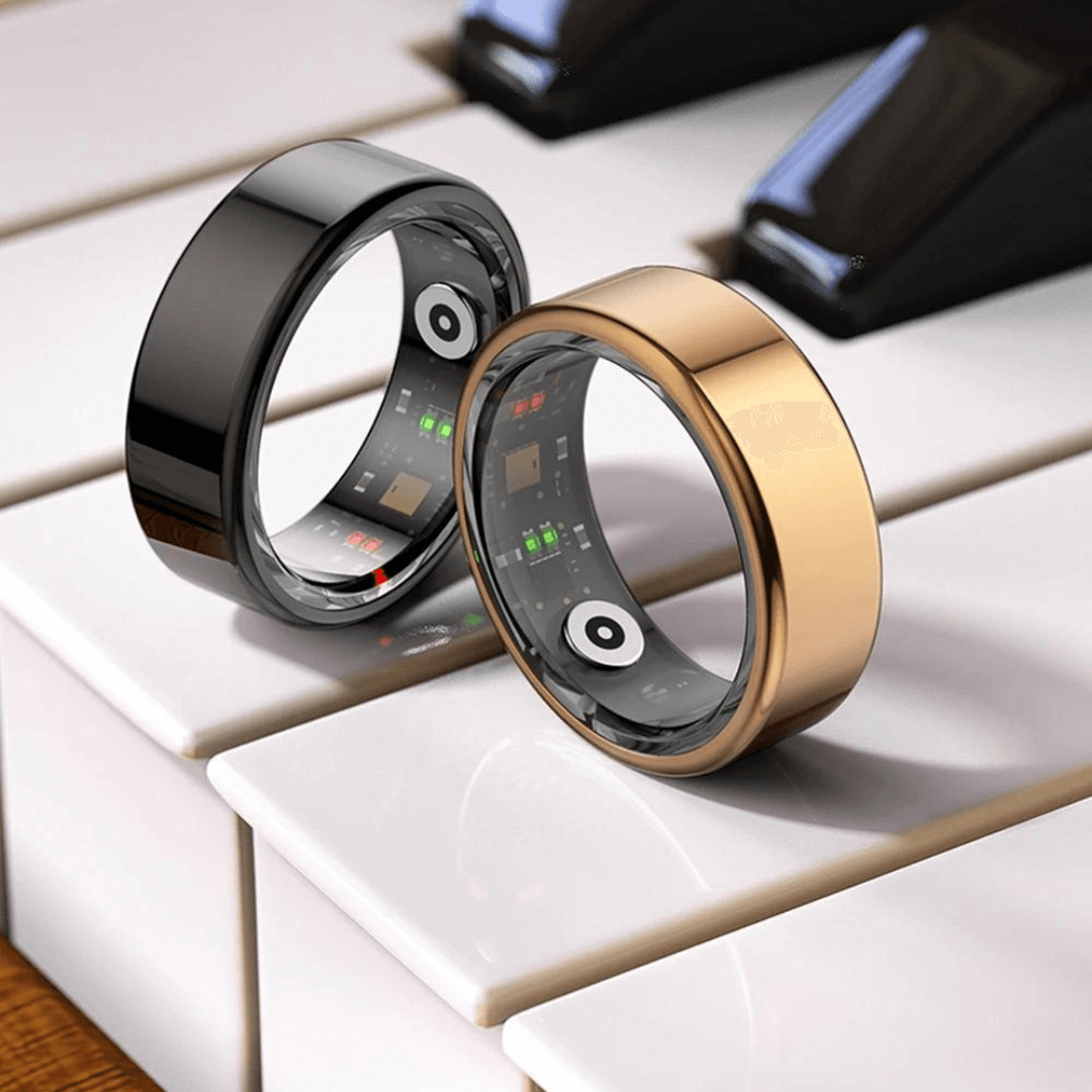 TitanRing Vital - Slimme Gezondheidsring van Titanium met Hartslag- en Slaapmonitor