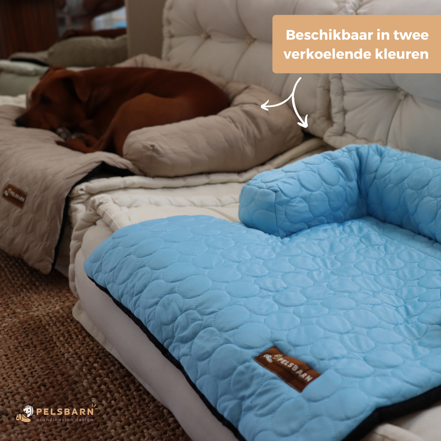Verkoelend Honden Bed - Lichtblauw