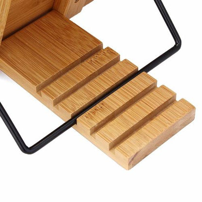Verstelbare Boekenhouder - Draagbaar Lade Papierclips Kantoor - Aluminium
