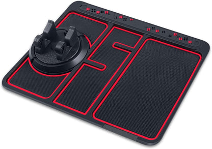 DriveDeck - Mat voor Telefoonhouder op Dashboard - Rood