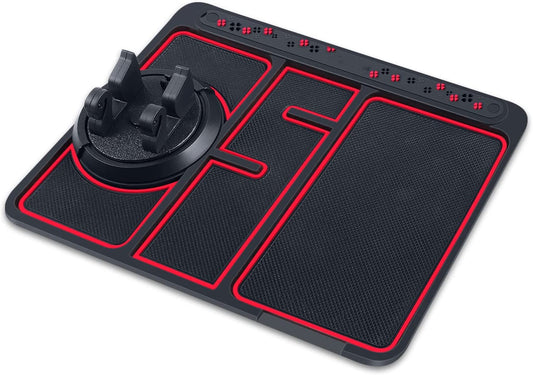 DriveDeck - Mat voor Telefoonhouder op Dashboard - Rood