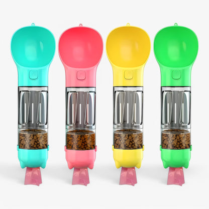 3 in 1 Honden Drinkfles - Blauw