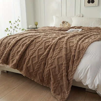 FleeceBlanket - Warme Deken van Reistextiel Fleece - Grijs