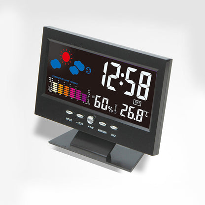Digitale LED-temperatuur-vochtigheidsmonitor Wekker