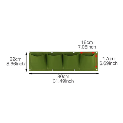 Hangende Tas voor de Tuin - Voor Hangplanten en Buitengebruik 2 Groen Raster