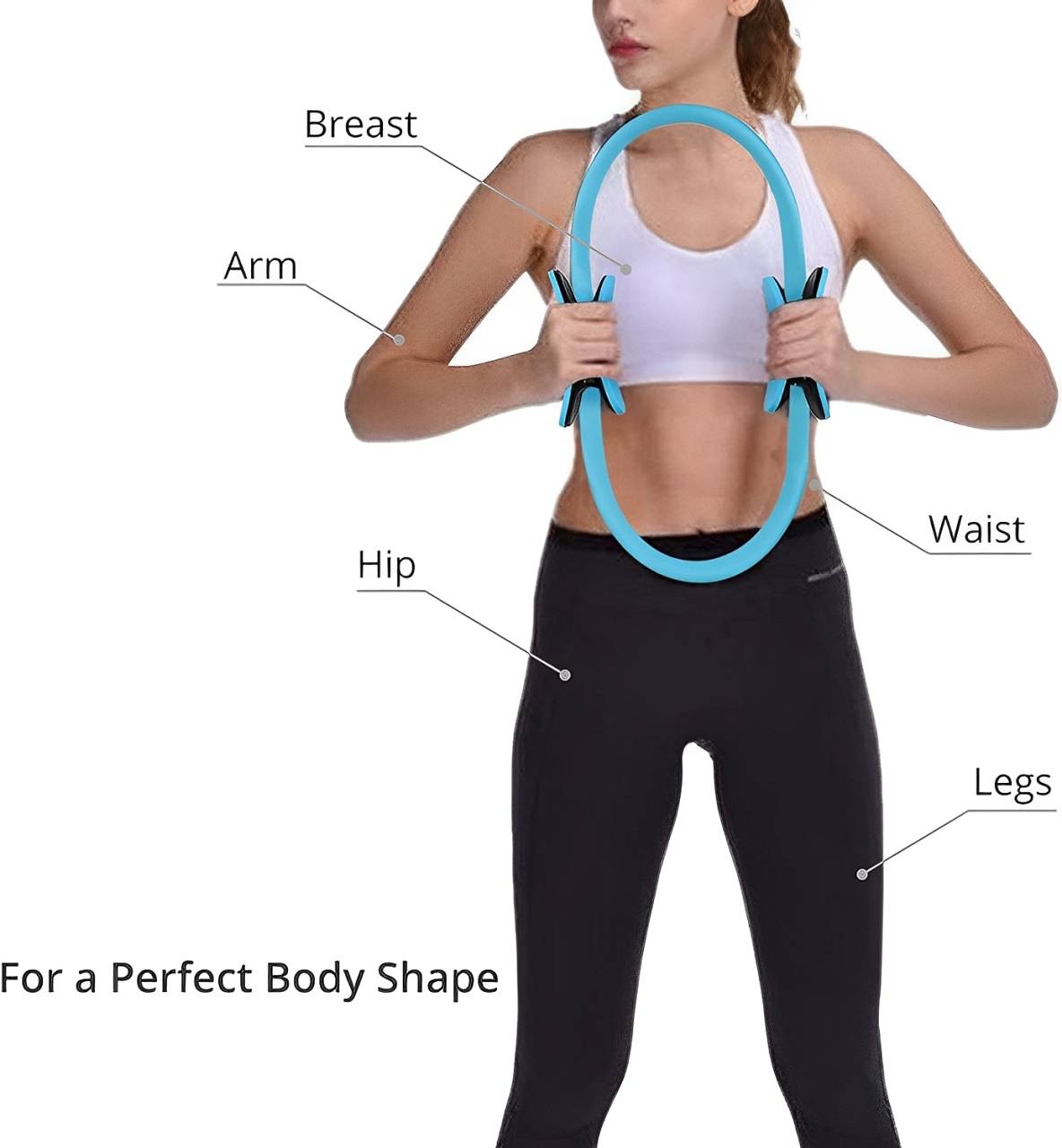Pilates Ring voor Vrouwen – Elastische Pilates Ring voor Thuis en Krachttraining