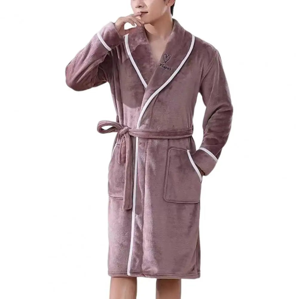 Sammy Jackson™ Fuzzy Badjas | Comfy flanellen badjas voor mannen