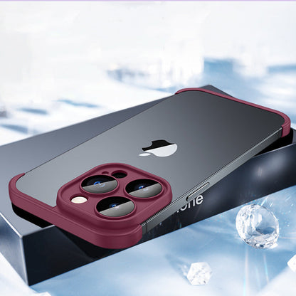 Apple-hoes met glazen lensfilm en hoekkussens