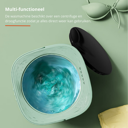 FoldaWash - De Handige Opvouwbare Mini Wasmachine met Droger - Groen