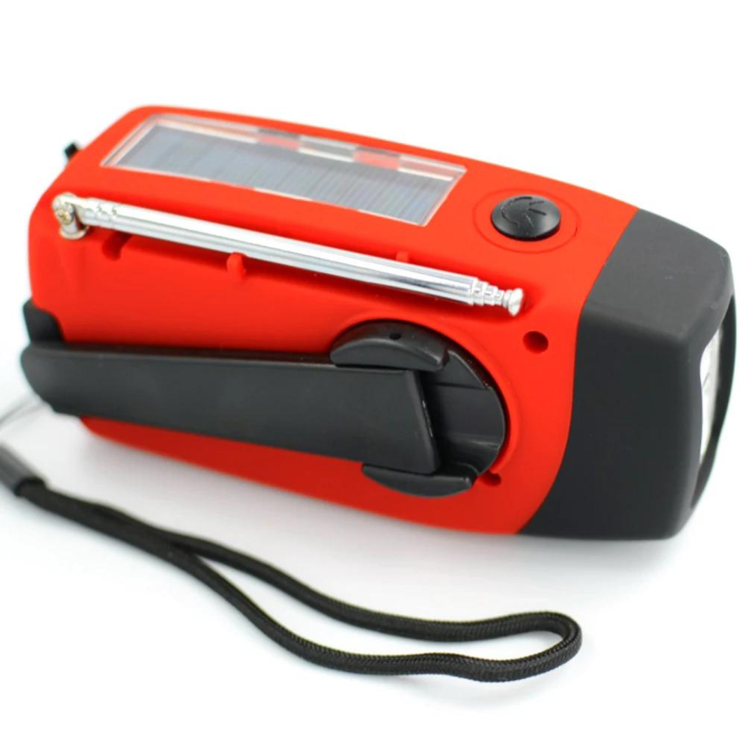 SolarSafe - Noodradio & Zaklamp op Zonne-Energie en Opwindbaar Heren