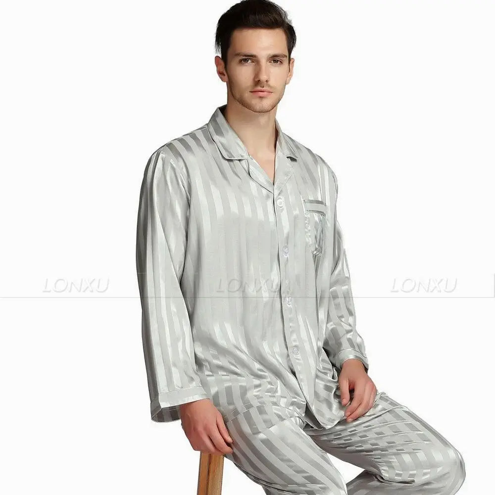 Sammy Jackson™ Luxury Pyjama | Strakke zijden pyjama voor heren