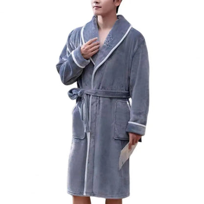 Sammy Jackson™ Fuzzy Badjas | Comfy flanellen badjas voor mannen