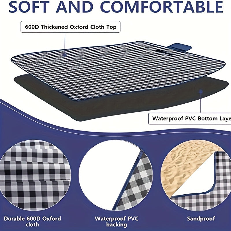 Extra Grote Waterdichte Picknickdeken – Opvouwbare Outdoor Mat