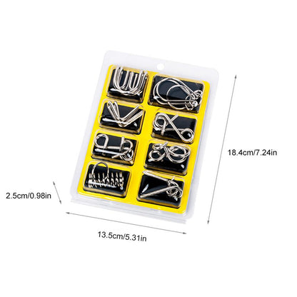 Metal Puzzle Ring Set™ - Metalen puzzelpret - Puzzelring