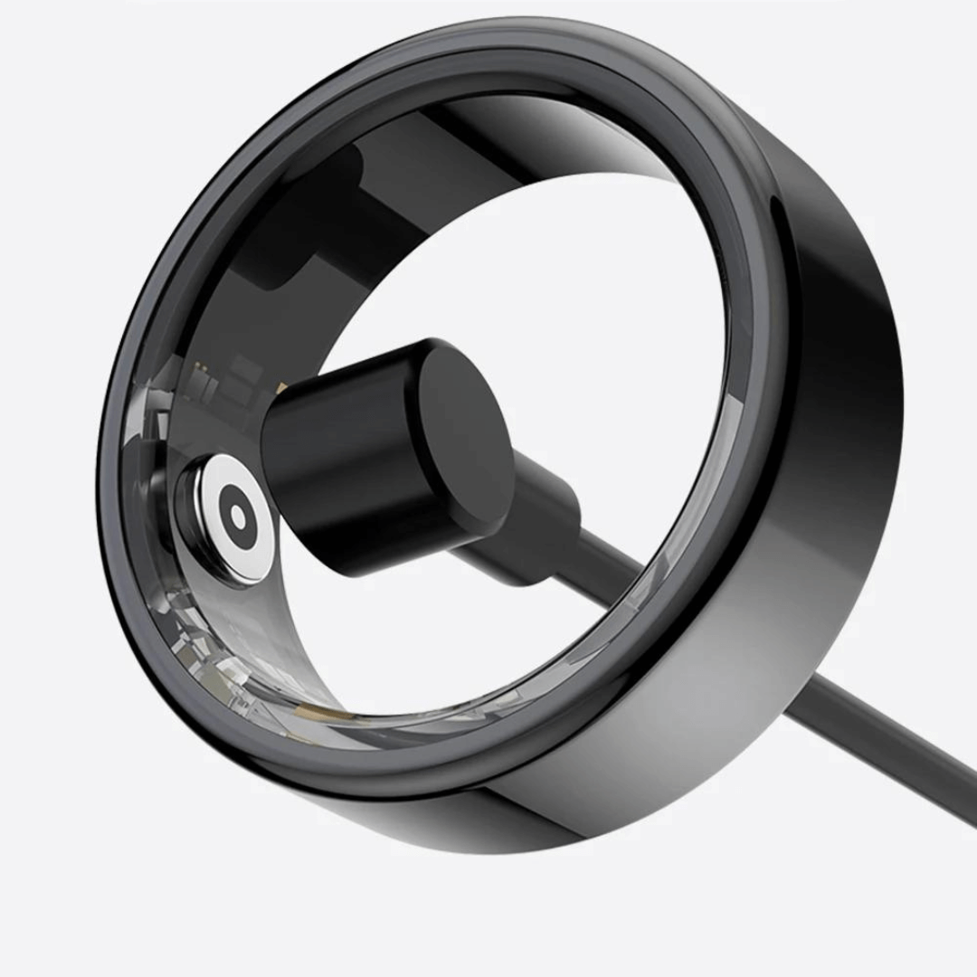 TitanRing Vital - Slimme Gezondheidsring van Titanium met Hartslag- en Slaapmonitor