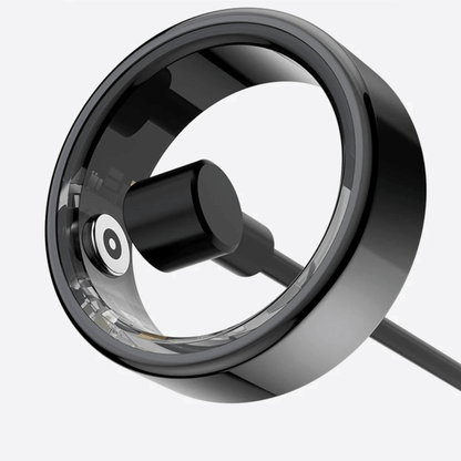 TitanRing Vital - Slimme Gezondheidsring van Titanium met Hartslag- en Slaapmonitor