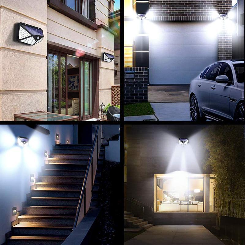 Waterdichte buitenlamp op zonne-energie 100 LED
