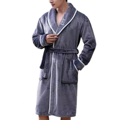 Sammy Jackson™ Fuzzy Badjas | Comfy flanellen badjas voor mannen