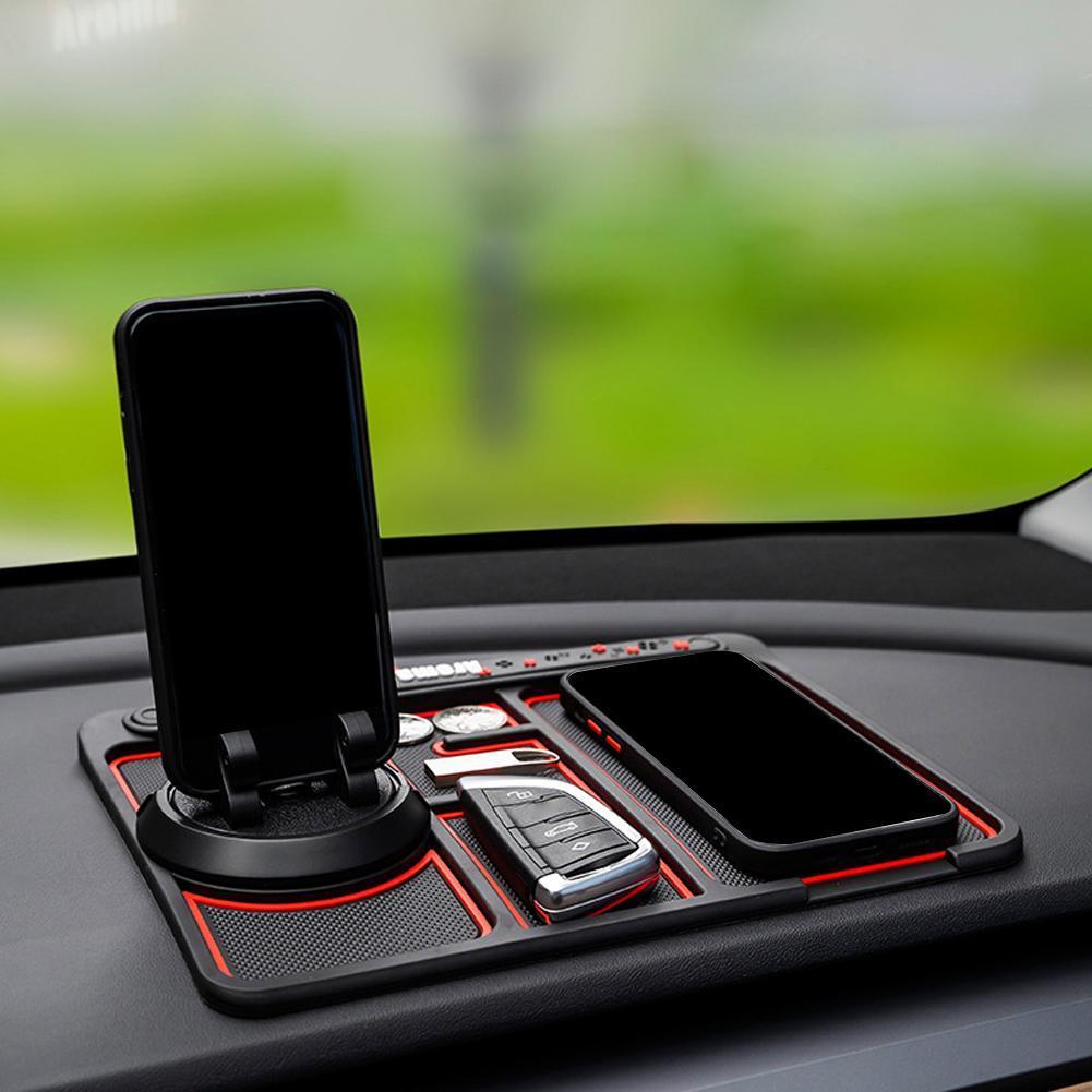 DriveDeck - Mat voor Telefoonhouder op Dashboard - Rood
