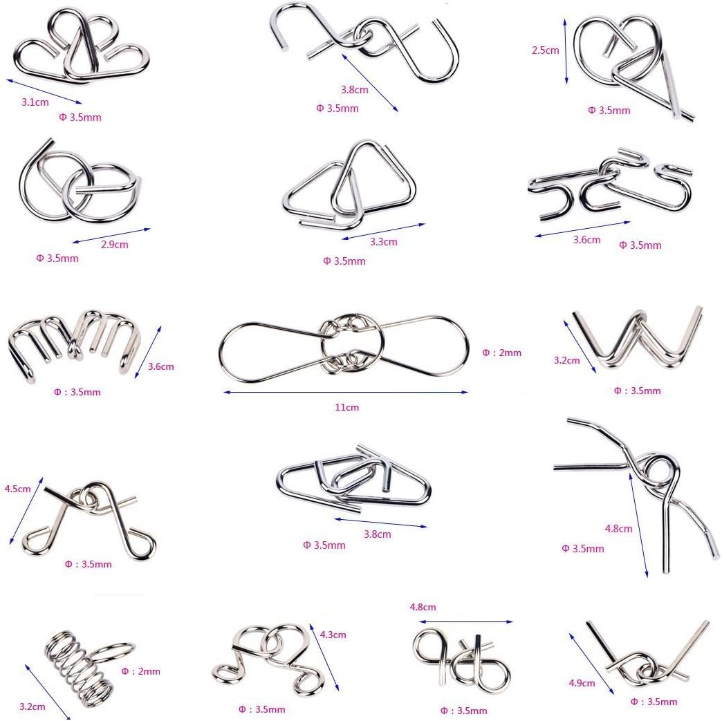 Metal Puzzle Ring Set™ - Metalen puzzelpret - Puzzelring