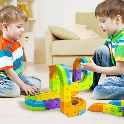 DIY Cube Track – Creatief & Actief – Creatieve DIY Treinbaan