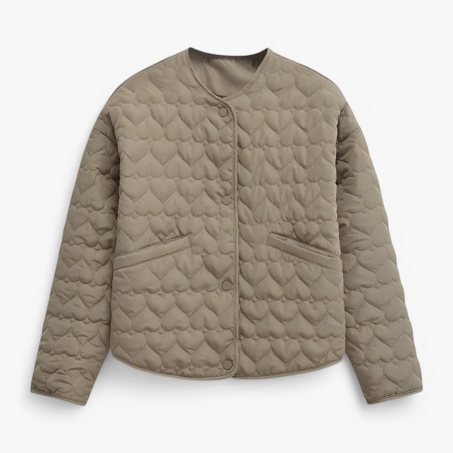 Jas Dames Zwart - Gequilted Hart - Veelzijdig Comfort voor Herfst/Winter