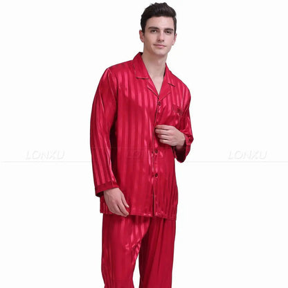 Sammy Jackson™ Luxury Pyjama | Strakke zijden pyjama voor heren