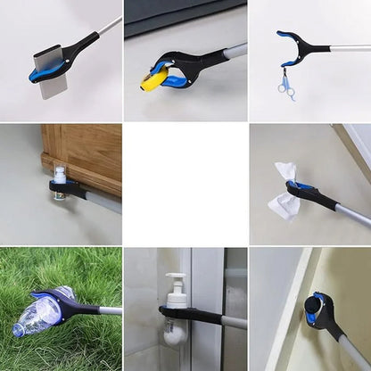 360° Grijptang Mini Grijs - Moeilijk Bereikbare Voorwerpen Pakken - Kunststof